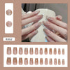 12 Sizes-24 Pcs Press On Nails R862