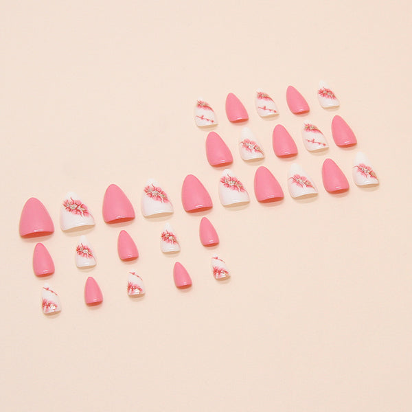 12 Sizes-24 Pcs Press On Nails W1631