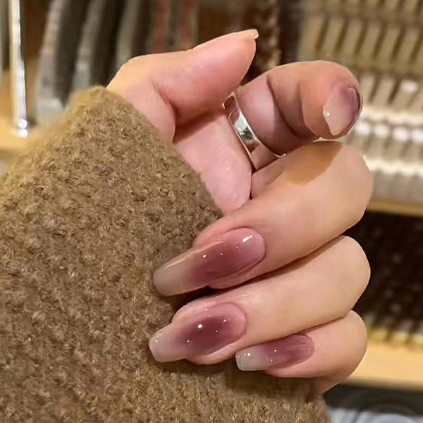 12 Sizes-24 Pcs Press On Nails R704