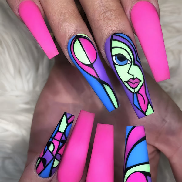 12 Sizes-24 Pcs Press On Nails Y209