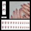 12 Sizes-24 Pcs Press On Nails R603