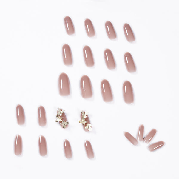12 Sizes-24 Pcs Press On Nails JP1016