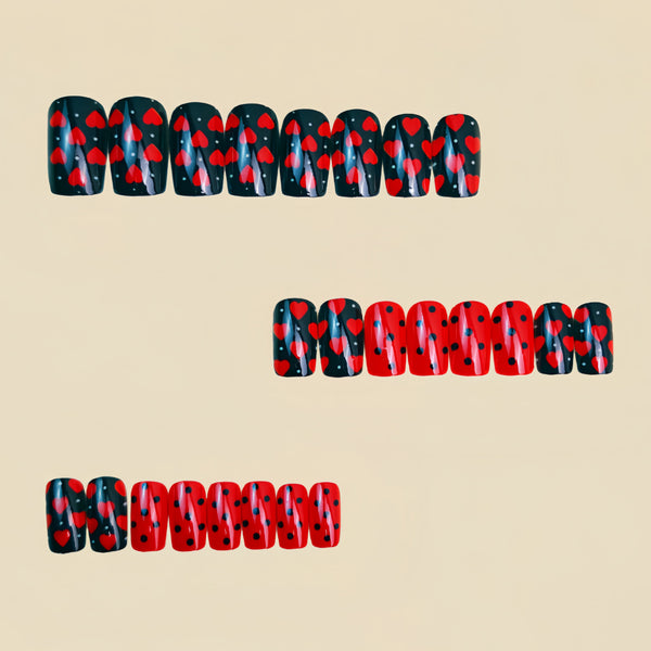 12 Sizes-24 Pcs Press On Nails Y1669