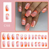 12 Sizes-24 Pcs Press On Nails C103