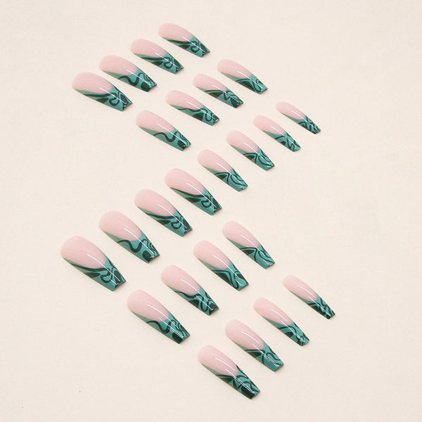 12 Sizes-24 Pcs Press On Nails W455