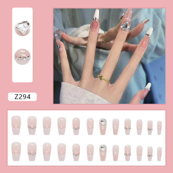 12 Sizes-24 Pcs Press On Nails Z294