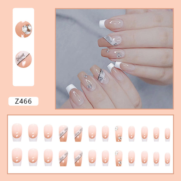 12 Sizes-24 Pcs Press On Nails Z466