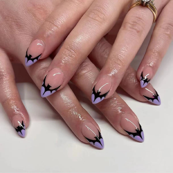 12 Sizes-24 Pcs Press On Nails W1607