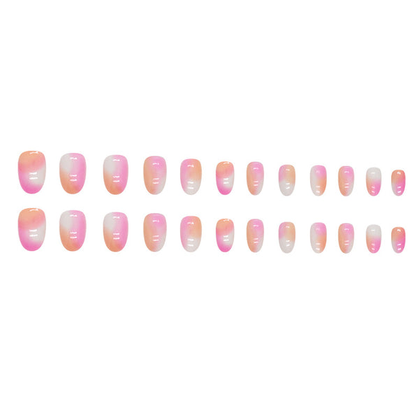 12 Sizes-24 Pcs Press On Nails W1394