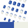 12 Sizes-24 Pcs Press On Nails JP1838