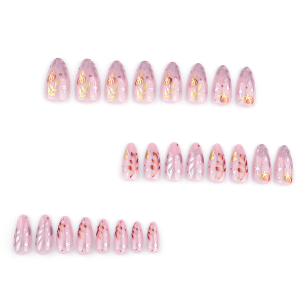 12 Sizes-24 Pcs Press On Nails JP3594