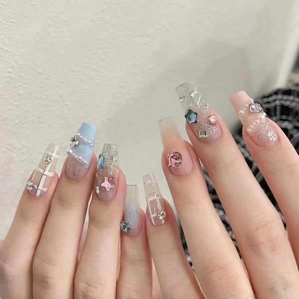 12 Sizes-24 Pcs Press On Nails Z797