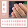 12 Sizes-24 Pcs Press On Nails C260