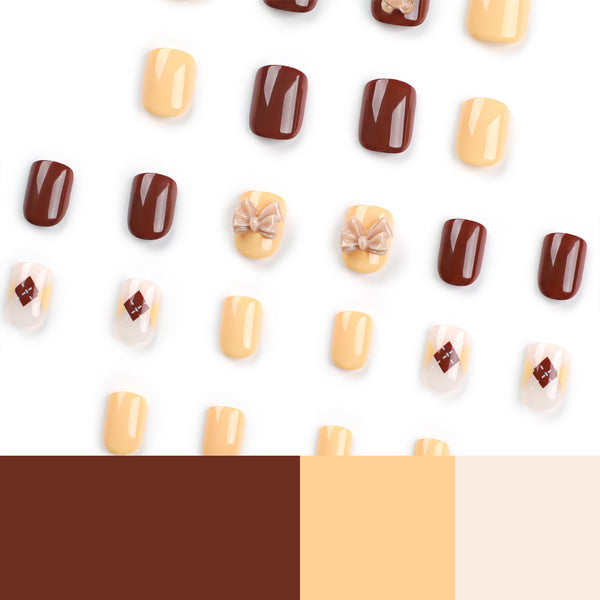 12 Sizes-24 Pcs Press On Nails JP2966