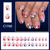 12 Sizes-24 Pcs Press On Nails C1760