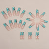 12 Sizes-24 Pcs Press On Nails G008