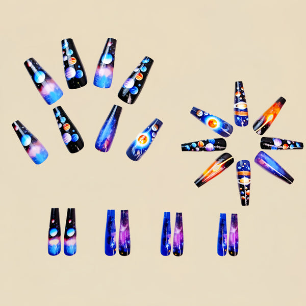12 Sizes-24 Pcs Press On Nails Y987