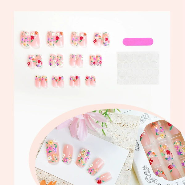 12 Sizes-24 PcsPress On Nails GZ-10-66