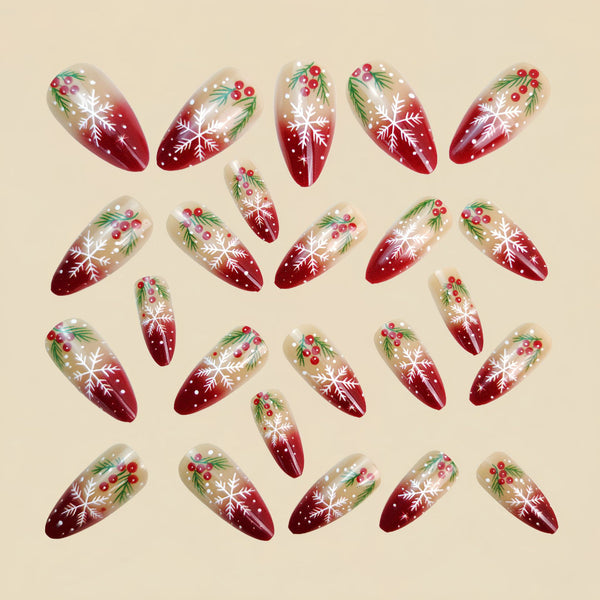 12 Sizes-24 Pcs Press On Nails Y1310