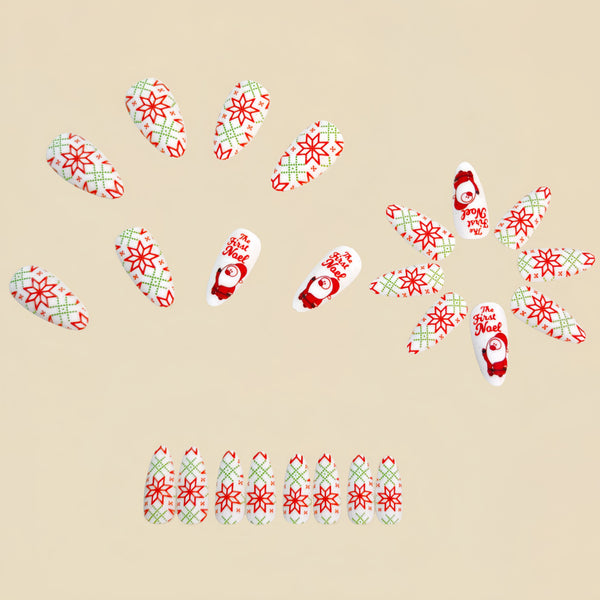 12 Sizes-24 Pcs Press On Nails Y1311
