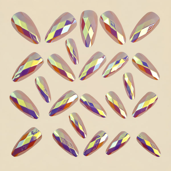 12 Sizes-24 Pcs Press On Nails Y1331