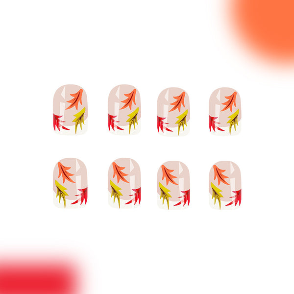 12 Sizes-24 Pcs Press On Nails C614