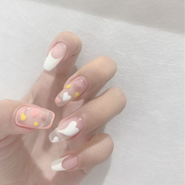 12 Sizes-24 Pcs Press On Nails JP833