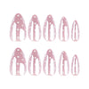 12 Sizes-24 Pcs Press On Nails JP4067