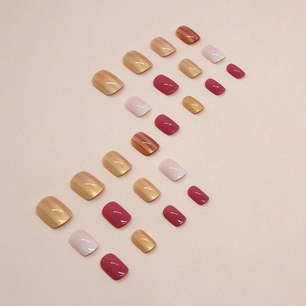 12 Sizes-24 Pcs Press On Nails W1366