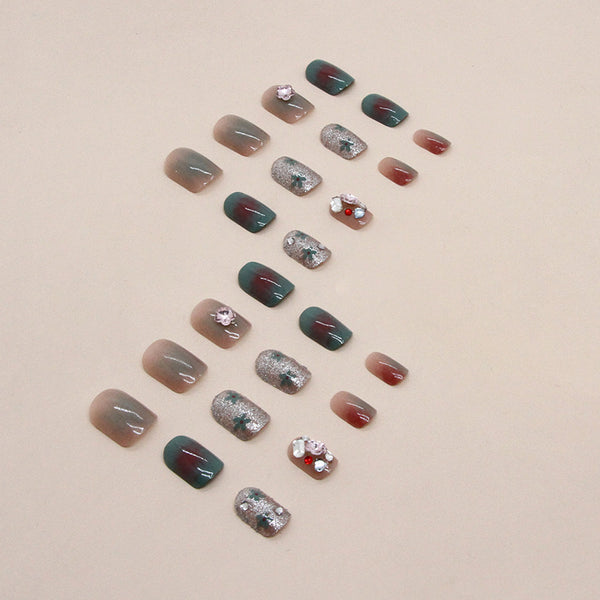 12 Sizes-24 Pcs Press On Nails Z727