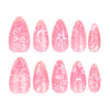 12 Sizes-24 Pcs Press On Nails JP3402