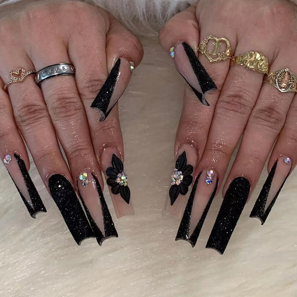 12 Sizes-24 Pcs Press On Nails Z508
