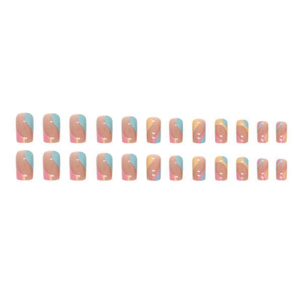 12 Sizes-24 Pcs Press On Nails W626