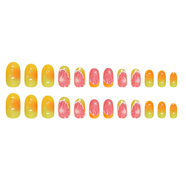 12 Sizes-24 Pcs Press On Nails W1707