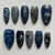 12 Sizes-24 Pcs Press On Nails Z1110