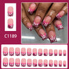 12 Sizes-24 Pcs Press On Nails C1189