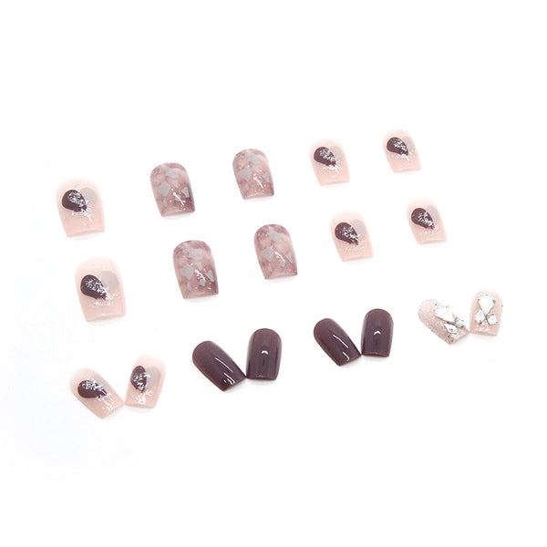 12 Sizes-24 Pcs Press On Nails Z490