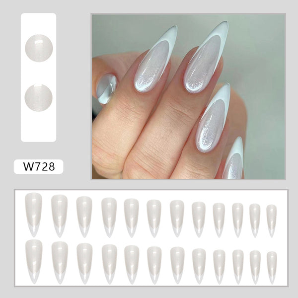12 Sizes-24 Pcs Press On Nails W728