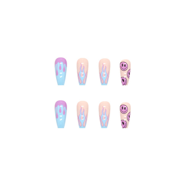 12 Sizes-24 Pcs Press On Nails W171