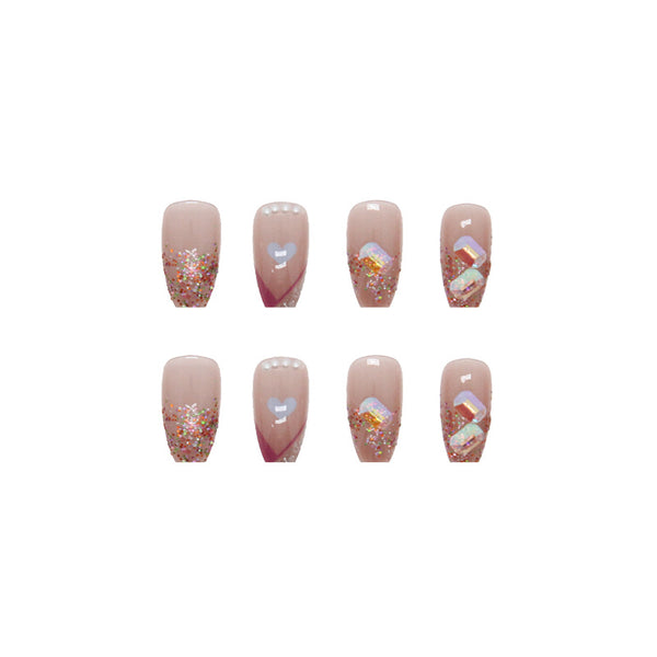 12 Sizes-24 Pcs Press On Nails Z417