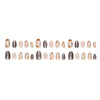 15 Sizes-30 Pcs Press On Nails My222