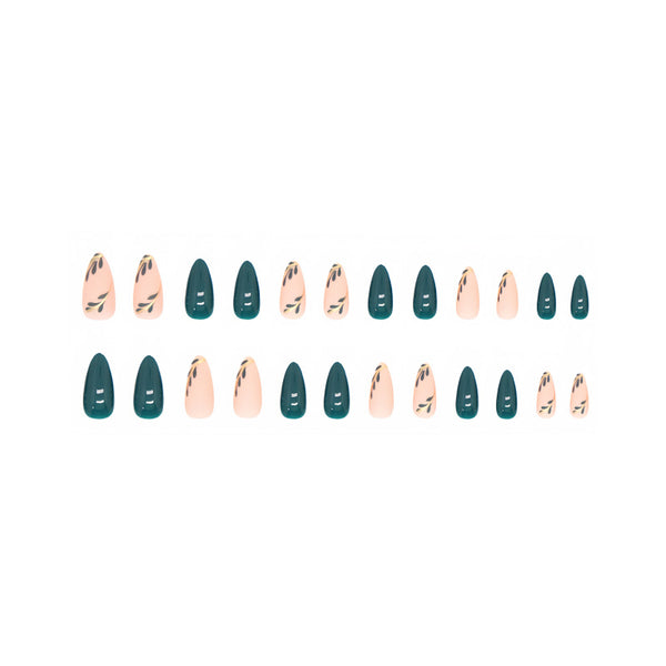 12 Sizes-24 Pcs Press On Nails Y099