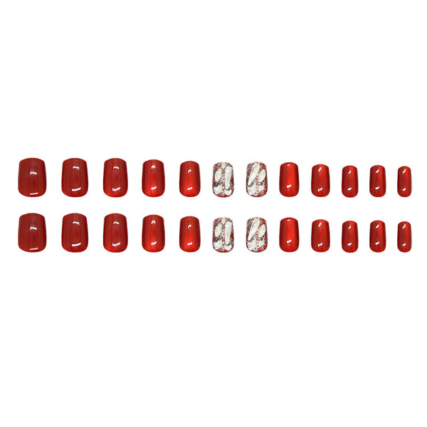 12 Sizes-24 Pcs Press On Nails MY110