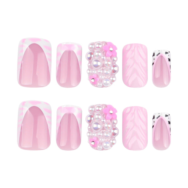 12 Sizes-24 Pcs Press On Nails JP3675