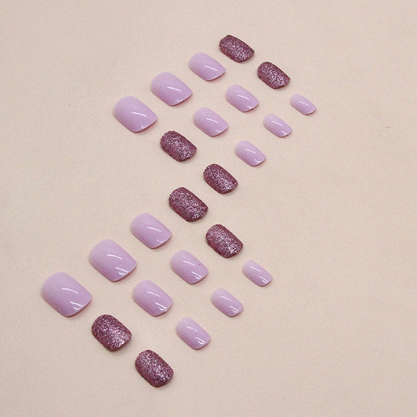 12 Sizes-24 Pcs Press On Nails W1295