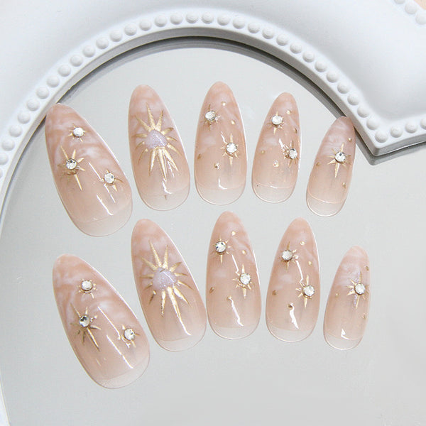 12 Sizes-24 Pcs Press On Nails Z1029