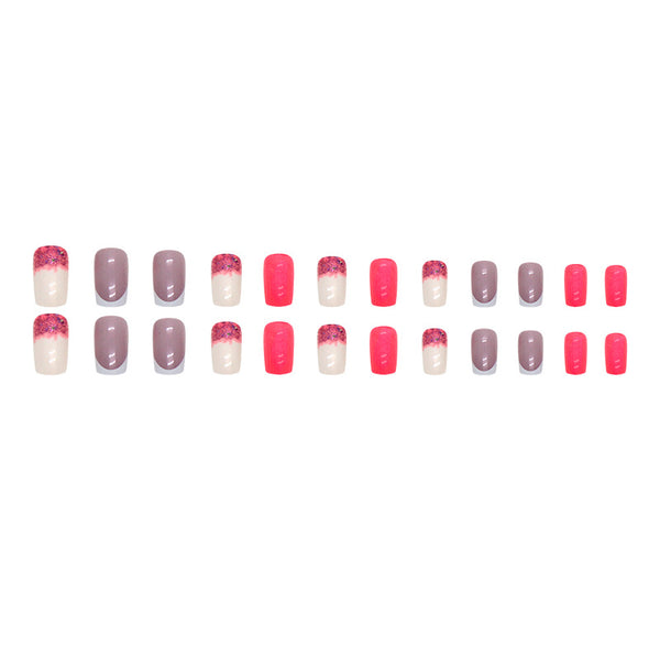 12 Sizes-24 Pcs Press On Nails W599