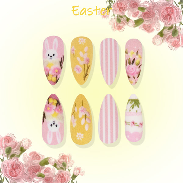 12 Sizes-24 Pcs Press On Nails DL168