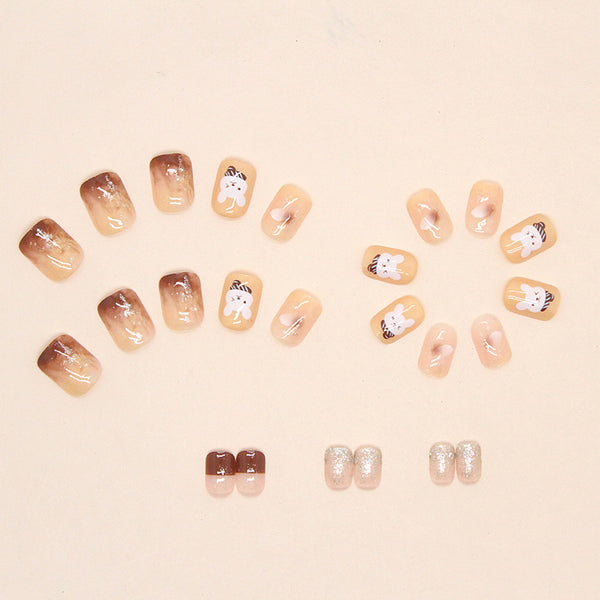 12 Sizes-24 Pcs Press On Nails R715
