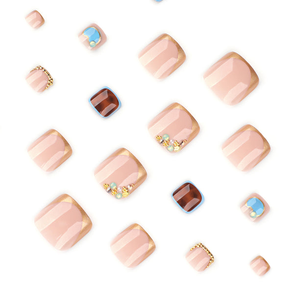 12 Sizes-24 Pcs Press On Nails JP4256